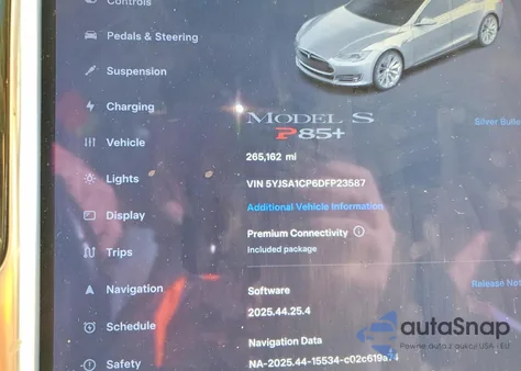 2013 Tesla Model S from USA, damaged, VIN 5YJSA1CP6DFP23587